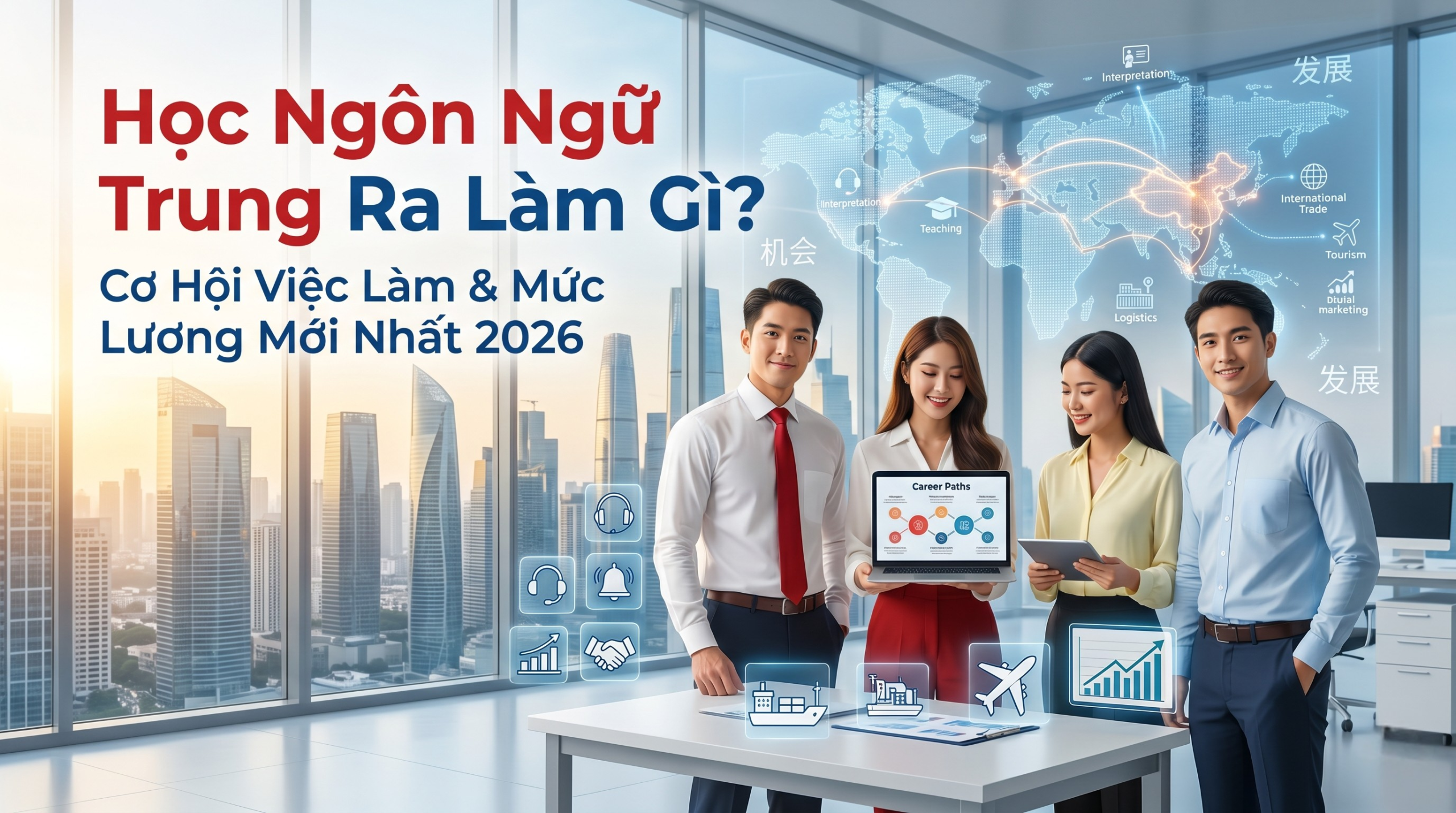 Học ngành ngôn ngữ Trung ra làm gì, cơ hội việc làm năm 2026